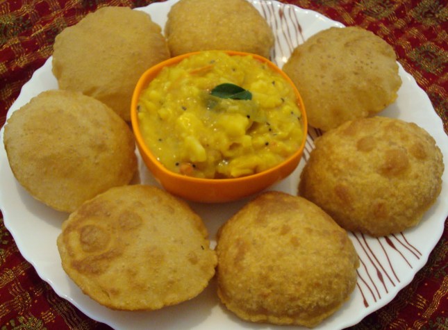 Image result for puri and vada